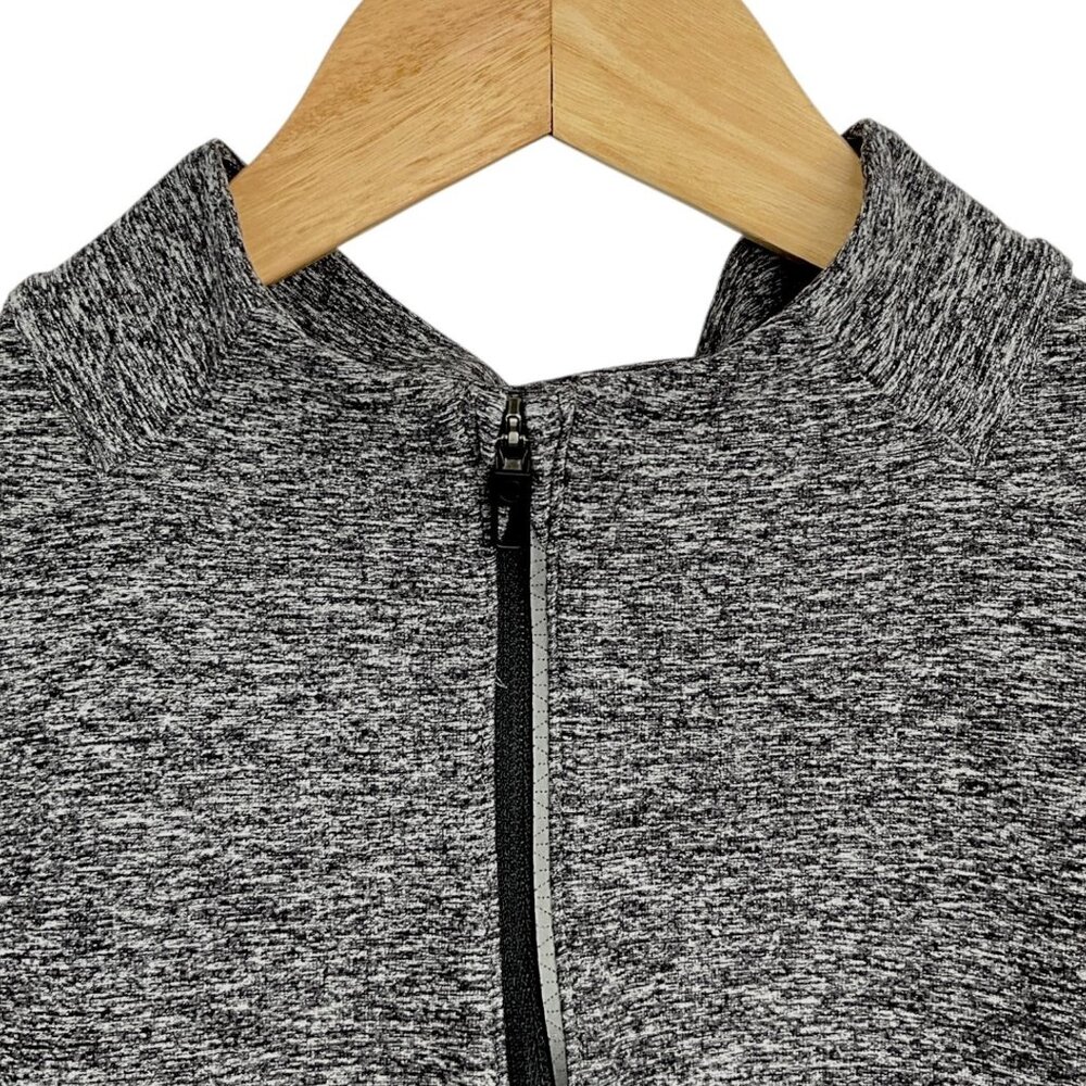 Lululemon Surge Warm 1/2 Zip Pullover Shirt Heathered Black Size Large L - Picture 3 of 7